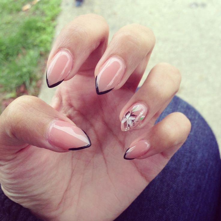 Simple Nail Designs Pinterest
 Simple pointy nail design Nail Designs