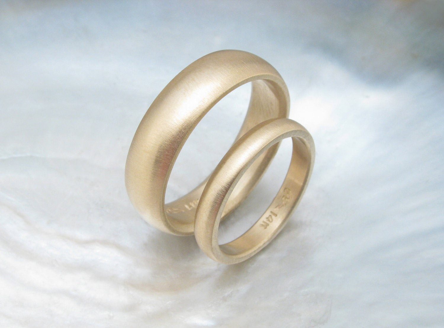 Simple Wedding Bands
 traditional gold wedding ring set simple matching by