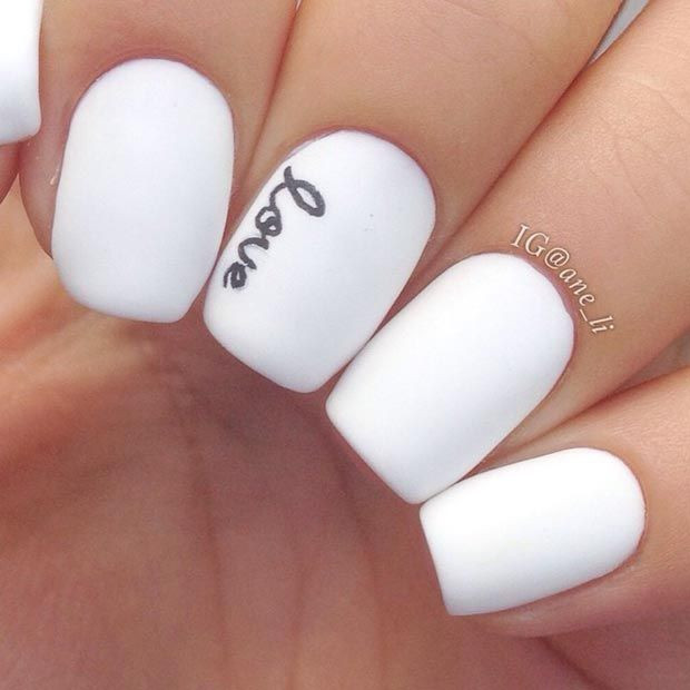 Simple White Nail Designs
 50 Best Black and White Nail Designs