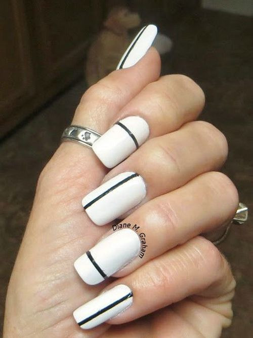 Simple White Nail Designs
 39 Black And White Simple Nail Designs Nails Pix