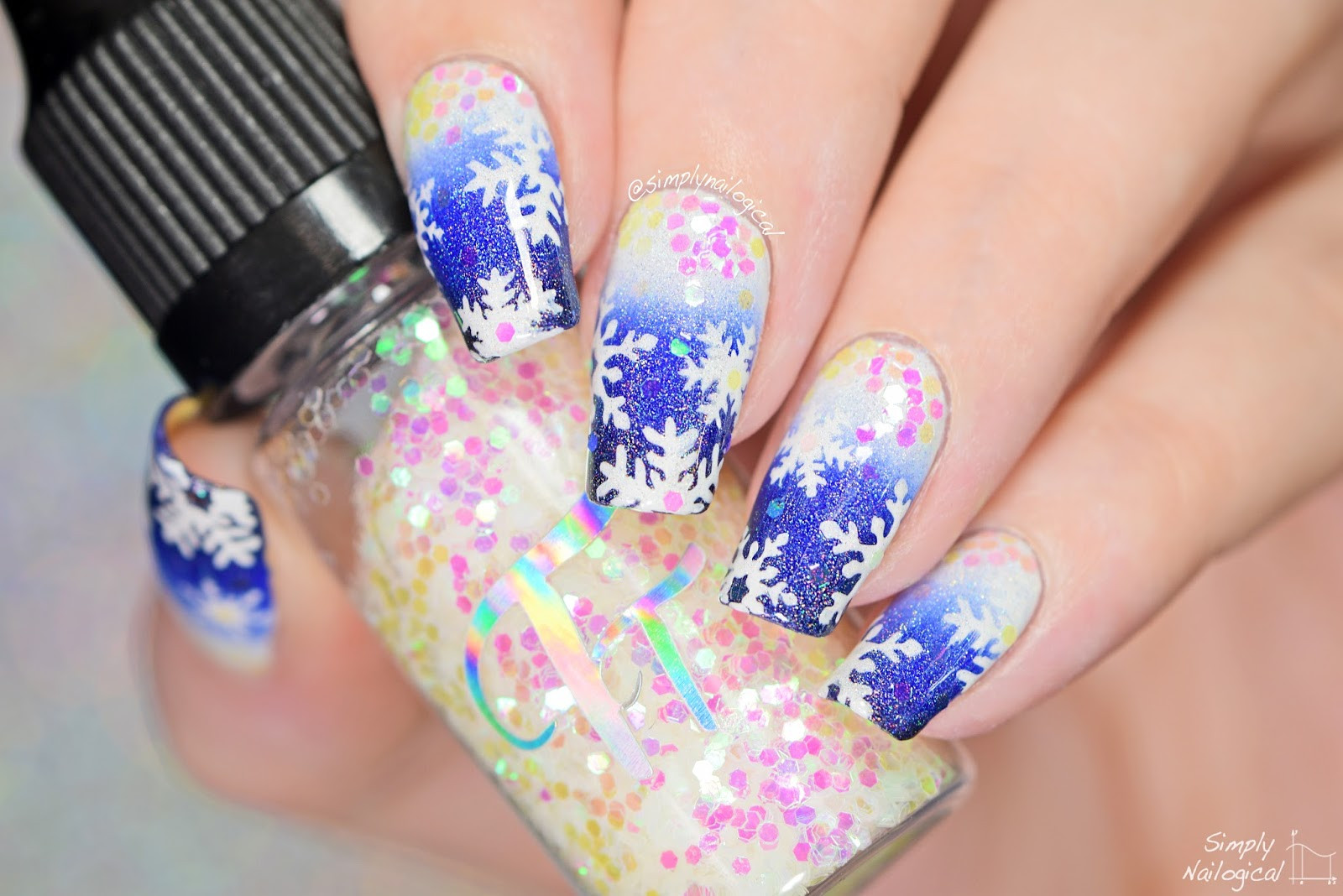 Simply Nailogical Nail Art
 Simply Nailogical Snowflake nail art then a dog peed on it