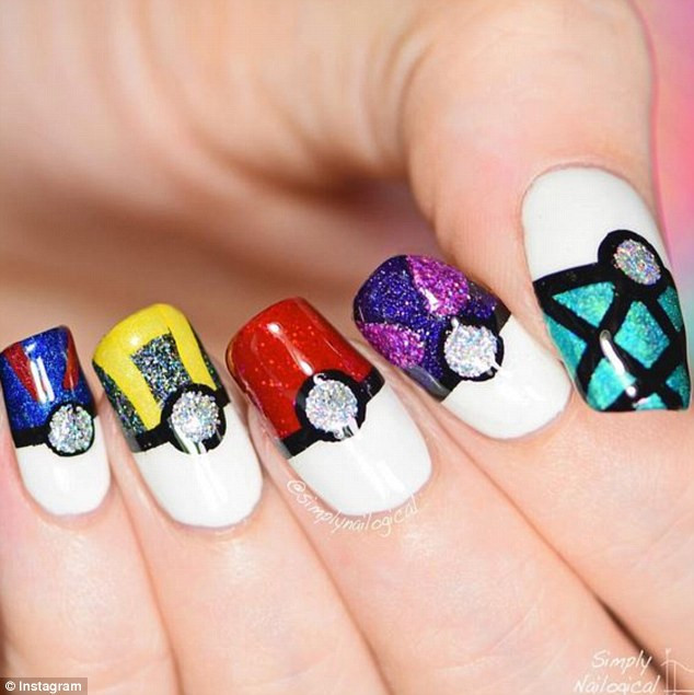 Simply Nailogical Nail Art
 Pokémon Go beauty lovers up their game with eye catching