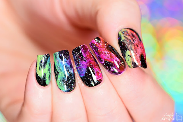 Simply Nailogical Nail Art
 Simply Nailogical Rainbow smoke nails