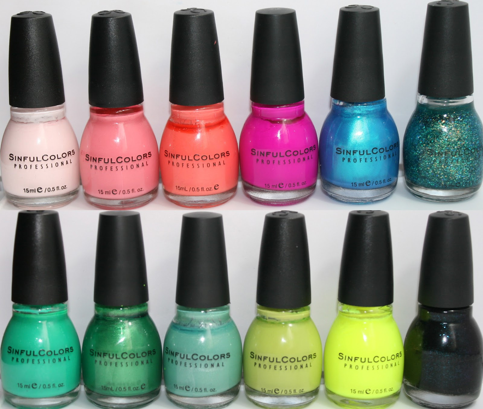 Sinful Nail Colors
 vibrancy on a brush Nail Polish Collection & Swatches