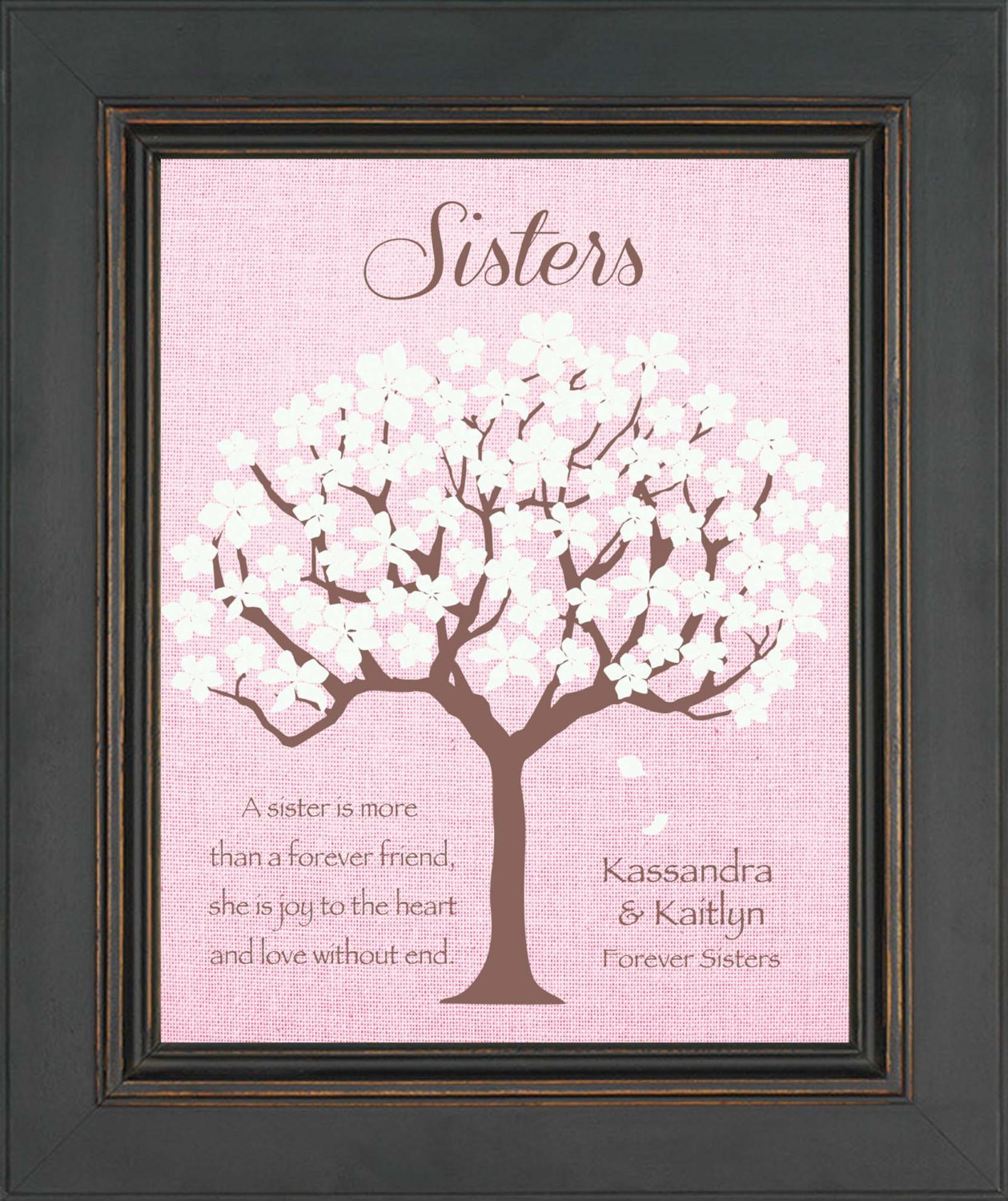 Sister Birthday Gift
 SISTERS Personalized Gift Birthday Gift for Sister Wedding