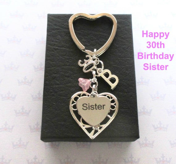 Sister Birthday Gifts
 Sister 30th birthday t 30th keychain Sister t