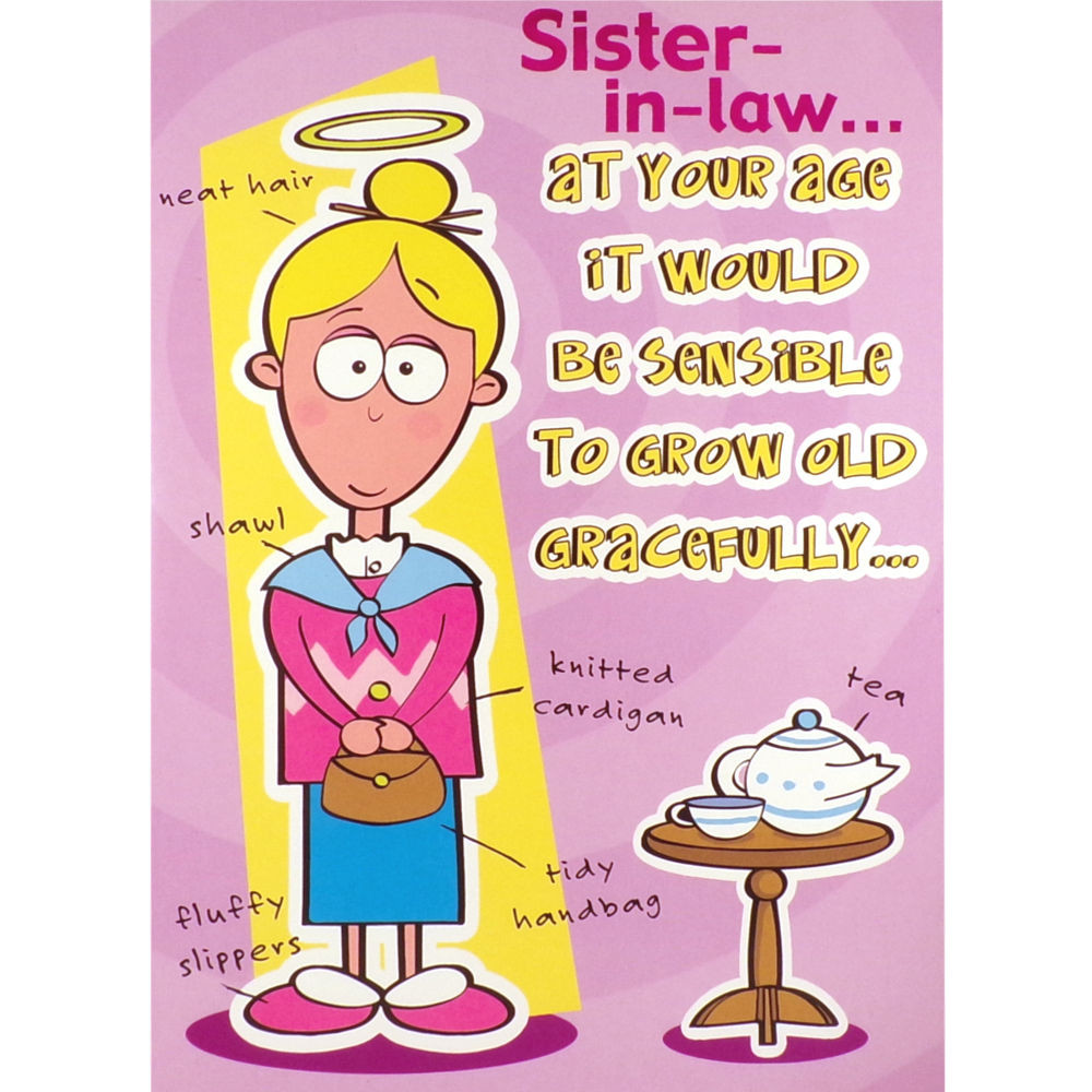 Sister In Law Birthday Card
 SISTER IN LAW BIRTHDAY Card FUNNY Humorous Rude GREETINGS