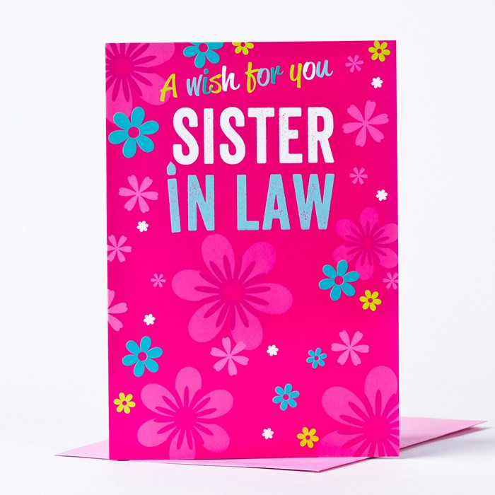 Sister In Law Birthday Card
 Birthday Card Sister in Law