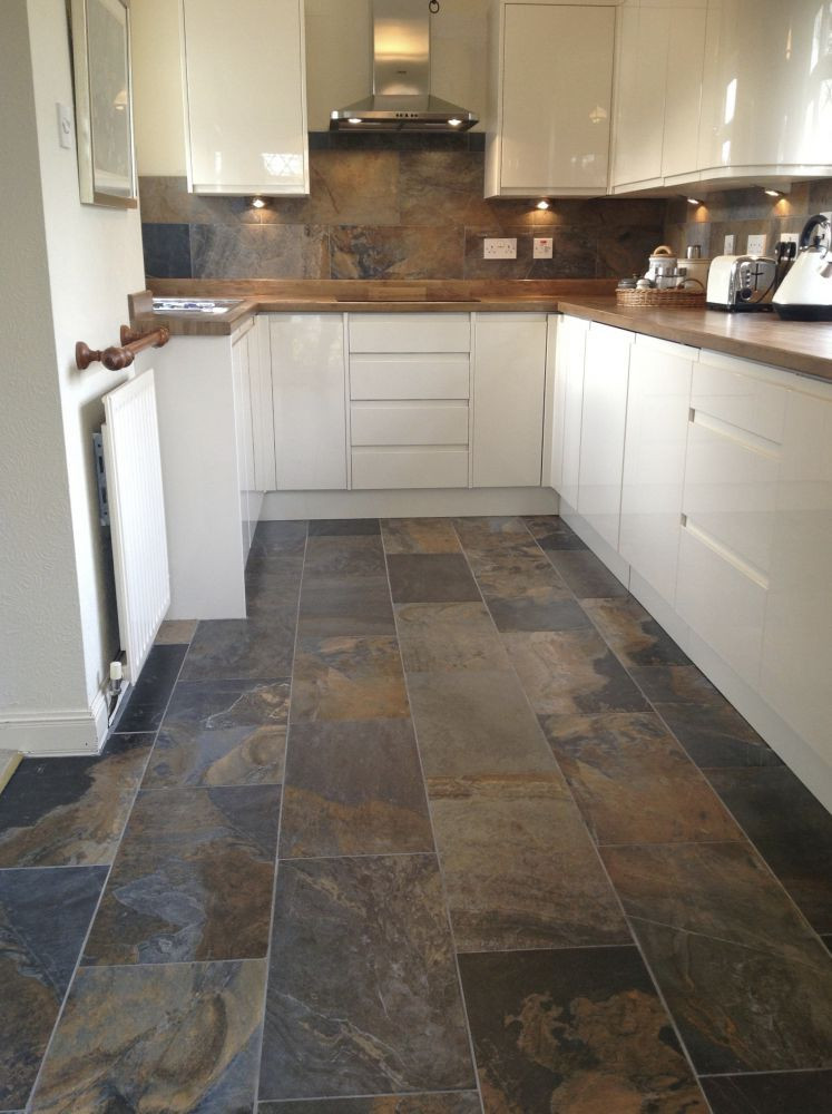 Slate Floors In Kitchen
 Slate kitchen flooring may be your answer to durability