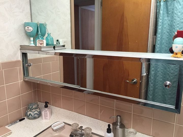 Sliding Bathroom Mirror
 Ideas to Update a 60 s Mirror Medicine Cabinet