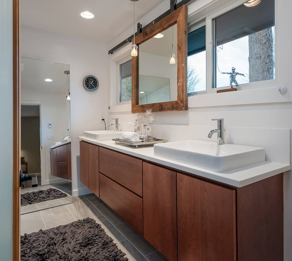 Sliding Bathroom Mirror
 Architectural Accents Sliding Barn Doors for the Home