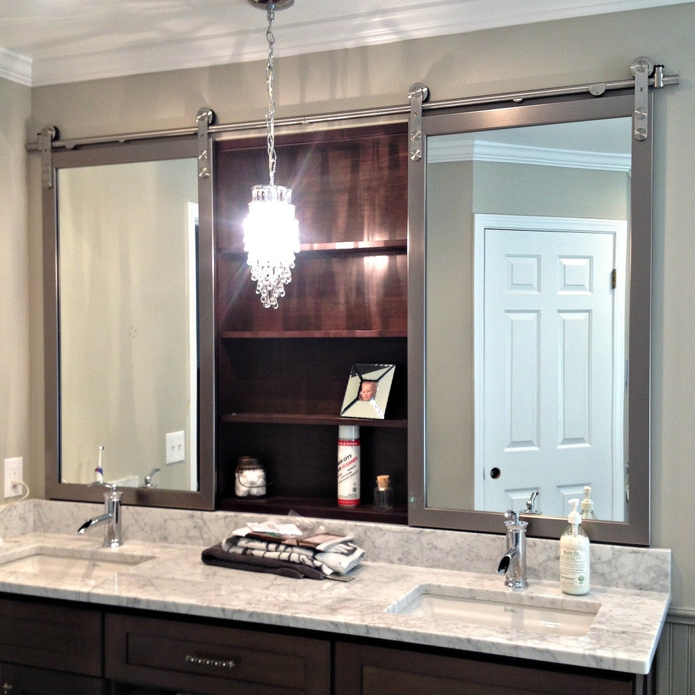 Sliding Bathroom Mirror
 mercial & Residential Glass Rochester & Syracuse