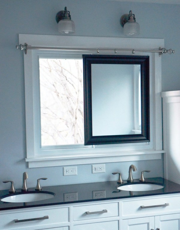 Sliding Bathroom Mirror
 Remodelaholic