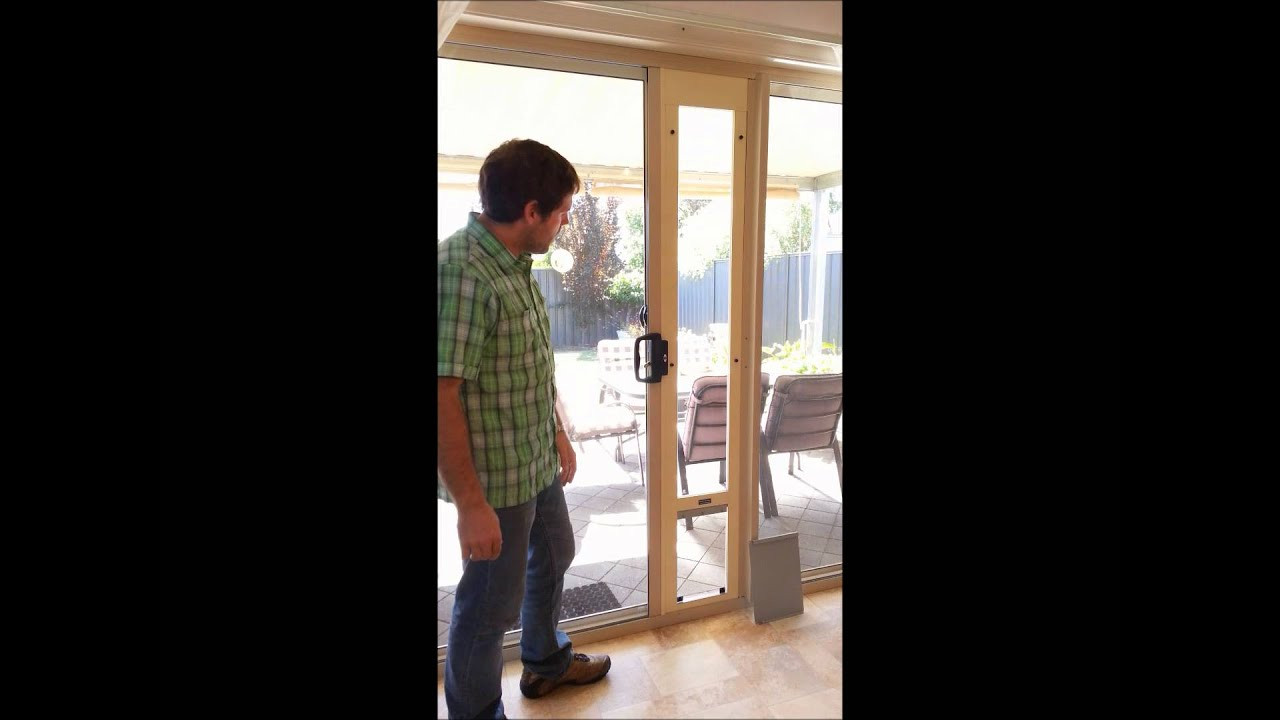 Sliding Door Dog Door DIY
 Pet door for sliding glass and screen doors MAXIMUM