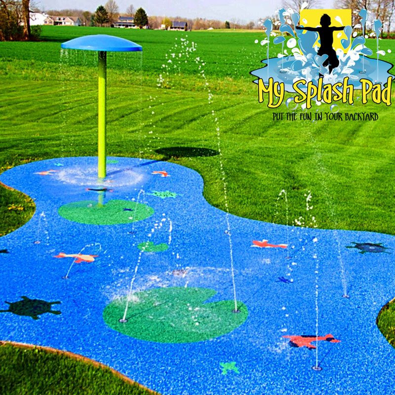 Small Backyard Splash Pad
 Splash Pad Installation Kits & Water Playground Equipment