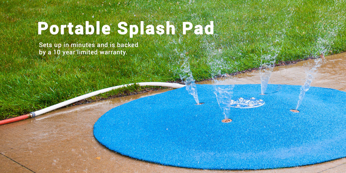 Small Backyard Splash Pad
 Portable Splash Pad & Spray and Play Features by My Splash Pad