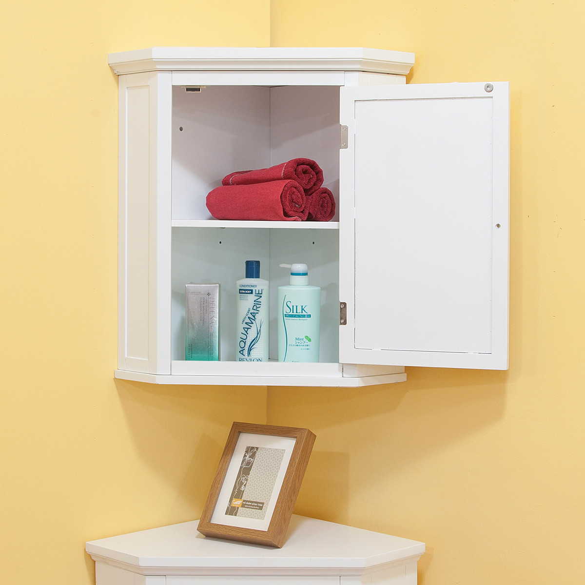 Small Bathroom Wall Cabinets
 Space Efficient Corner Bathroom Cabinet for Your Small