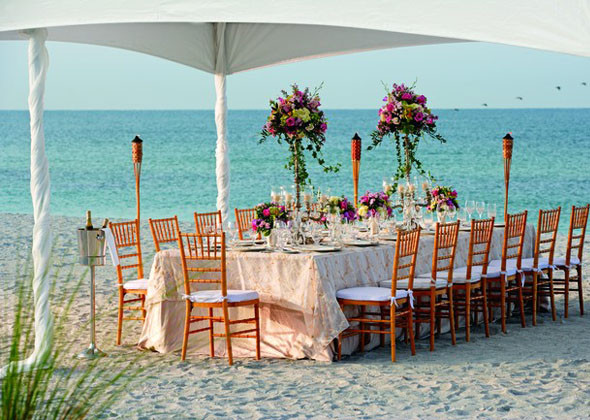 Small Beach Wedding
 Love Meets Luxury at the Ritz Carlton Sarasota