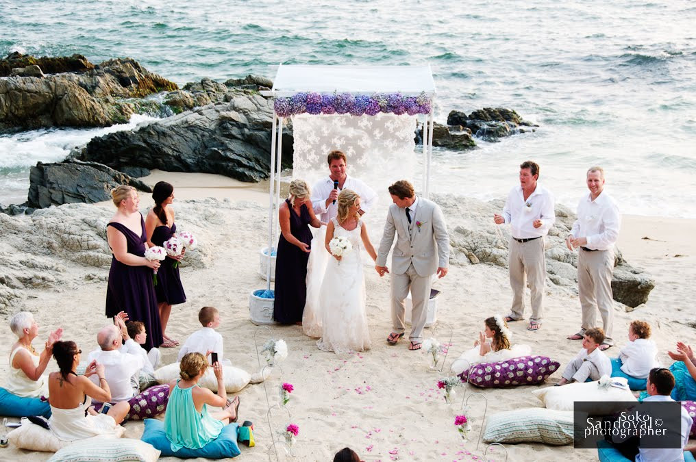 Small Beach Wedding
 Mishka Designs Blog Kris & Luke s Vintage Beach Wedding