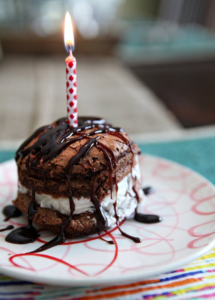 Small Birthday Cake Recipe
 Mini Stacked Ice Cream Birthday Cakes The Speckled Palate