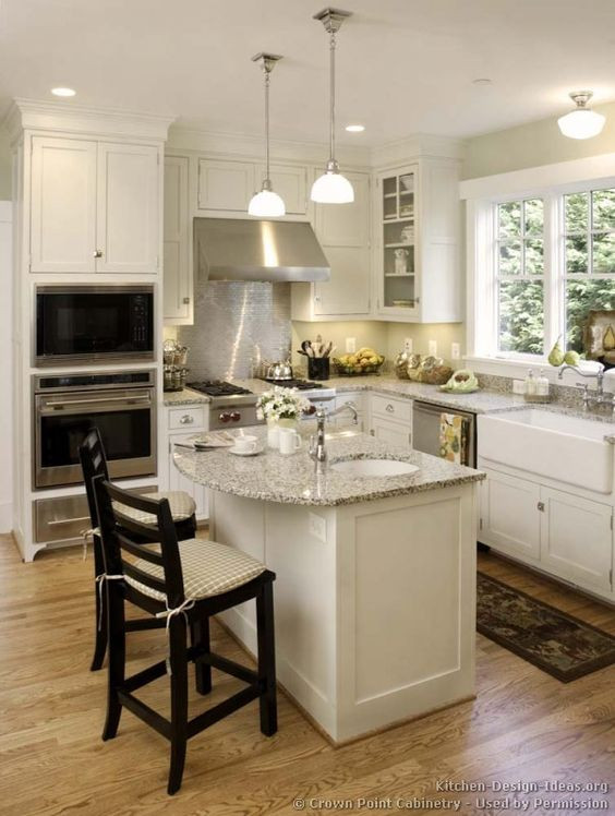 Small Black Kitchen Island
 Kitchen Idea of the Day Cottage Kitchens By Crown