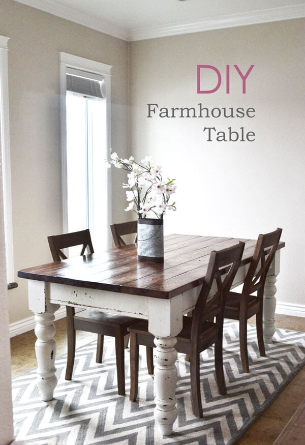 Small Farmhouse Kitchen Table
 DIY farmhouse kitchen table I Heart Nap Time