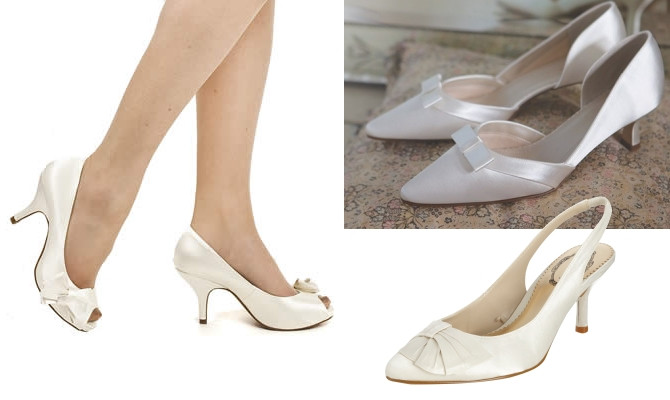 Small Heel Wedding Shoes
 Kitten Heels for Brides Wedding Dilemma from the WOL