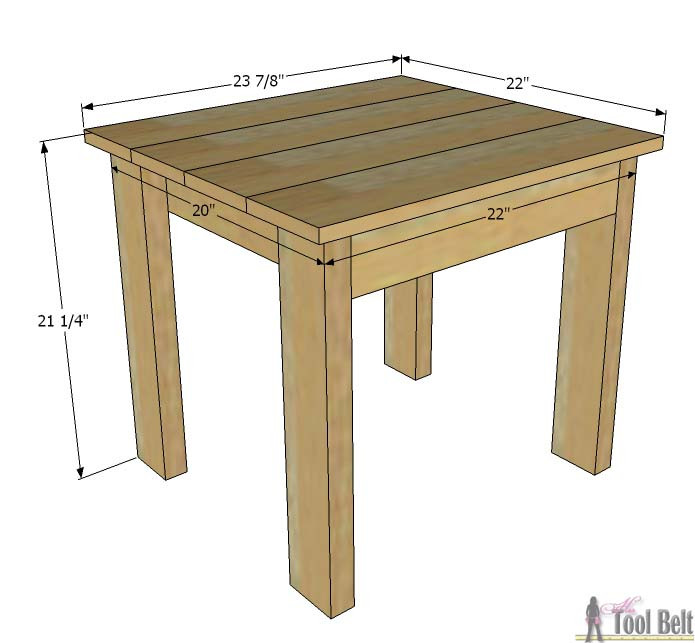 Small Kids Table And Chairs
 Simple Kid s Table and Chair Set Her Tool Belt