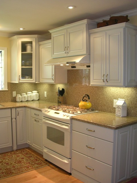 Small Kitchen Cupboard
 Small white kitchen West San Jose CA Traditional