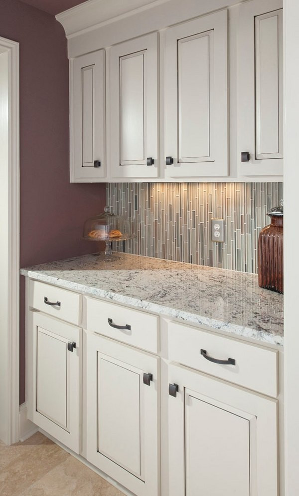Small Kitchen Cupboard
 White ice granite countertops for a fantastic kitchen decor