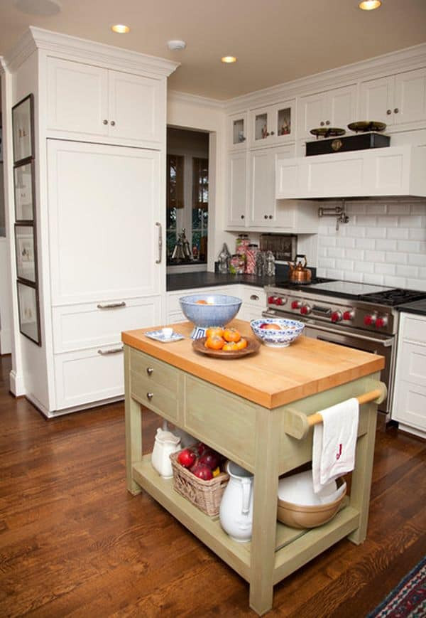 Small Kitchen Design With Island
 48 Amazing space saving small kitchen island designs