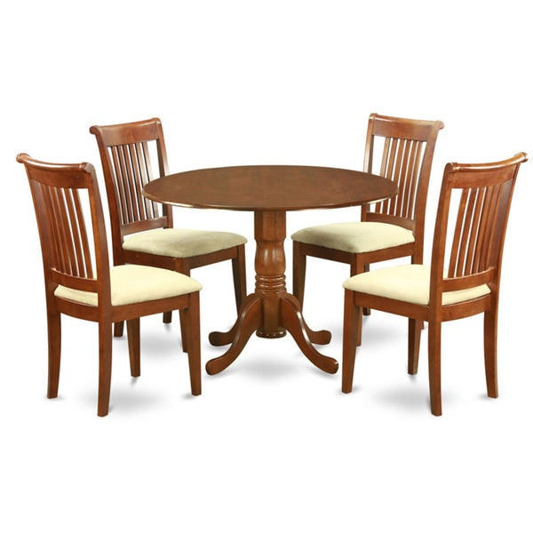 Small Kitchen Dinette Sets
 Shop Saddle Brown Small Kitchen Table Plus 4 Dinette