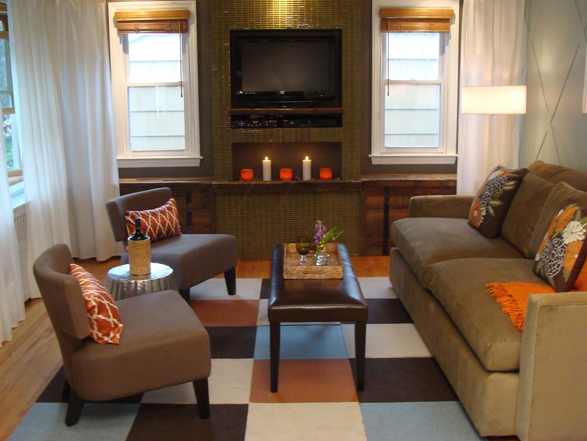 Small Living Room Colours Ideas
 Simple Way to Decorate Small Living Room with Brown Color