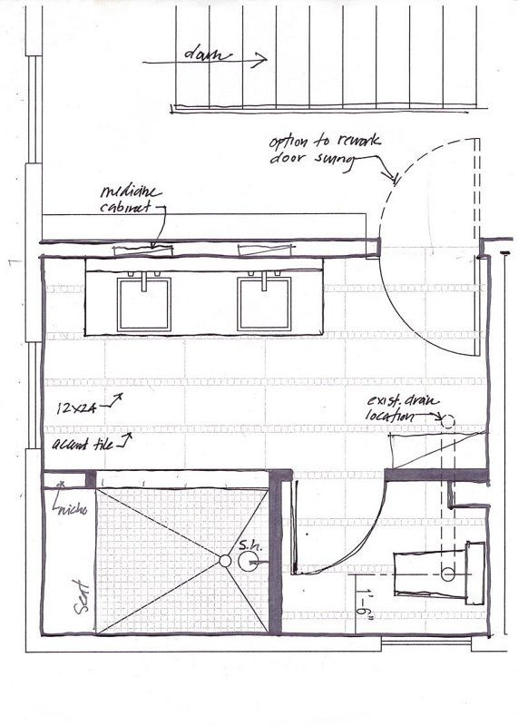 Small Master Bathroom Floor Plans
 Small Master Bathroom Floor Plans with No Tub designs in