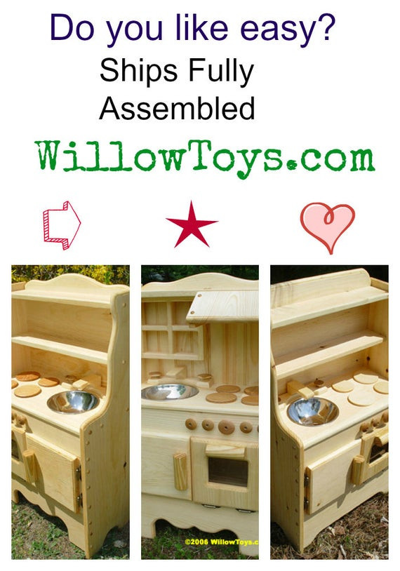Small Play Kitchen
 Play Kitchen Ivy s real wood wooden toy stove