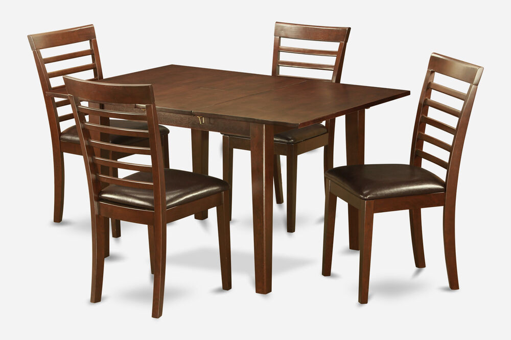 Small Rectangular Kitchen Table Sets
 5PC RECTANGULAR KITCHEN TABLE w 4 MILAN LEATHER SEAT