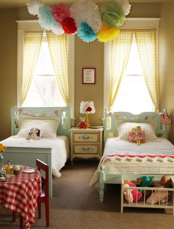 Small Shared Bedroom Ideas
 40 Cute and InterestingTwin Bedroom Ideas for Girls Hative