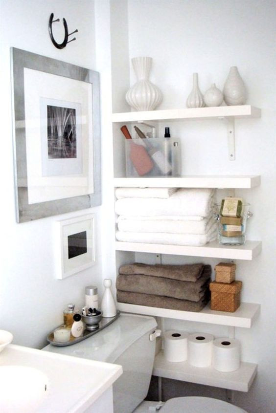 Small Shelves For Bathroom
 15 fy Ideas To Store Towels In Your Bathroom Shelterness