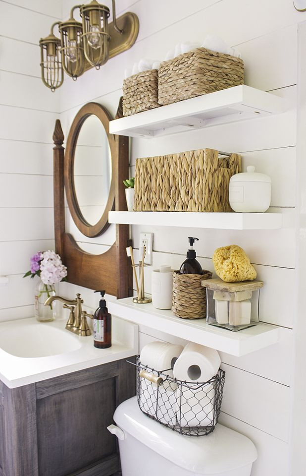 Small Shelves For Bathroom
 Coastal Bathroom – Open Storage