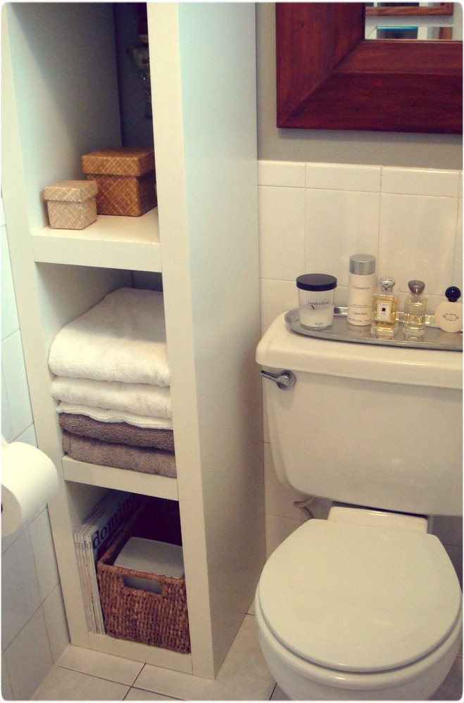 Small Shelves For Bathroom
 Storage Ideas for Small Bathrooms