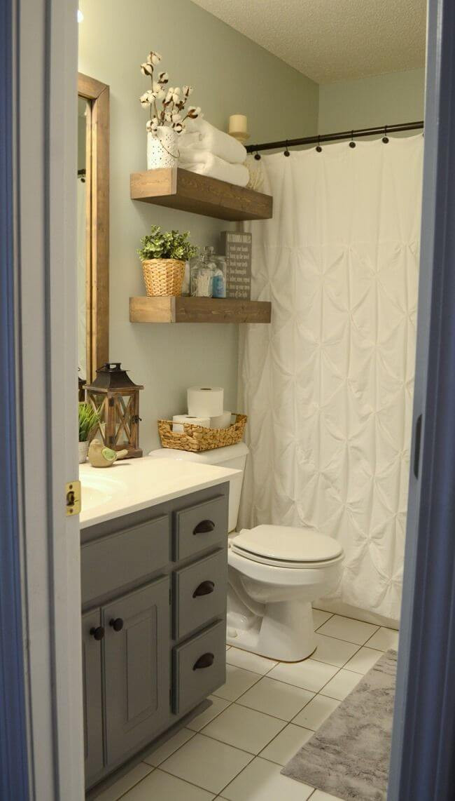 Small Shelves For Bathroom
 40 Beautiful DIY Bathroom Shelves Ideas Detectview