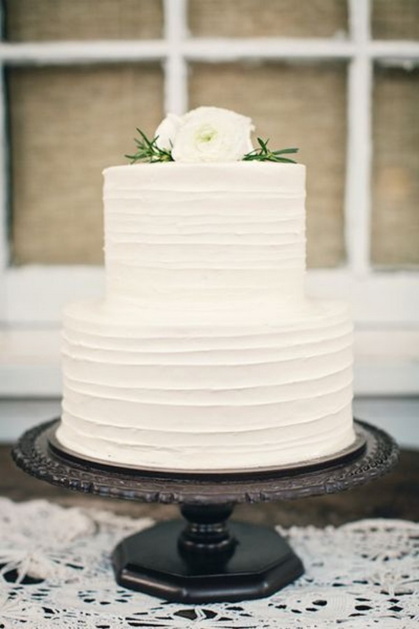 Small Simple Wedding Cakes
 15 Simple but Elegant Wedding Cakes for 2018