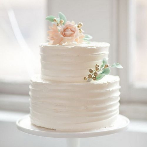Small Simple Wedding Cakes
 Small simple wedding cake to go along with the froyo