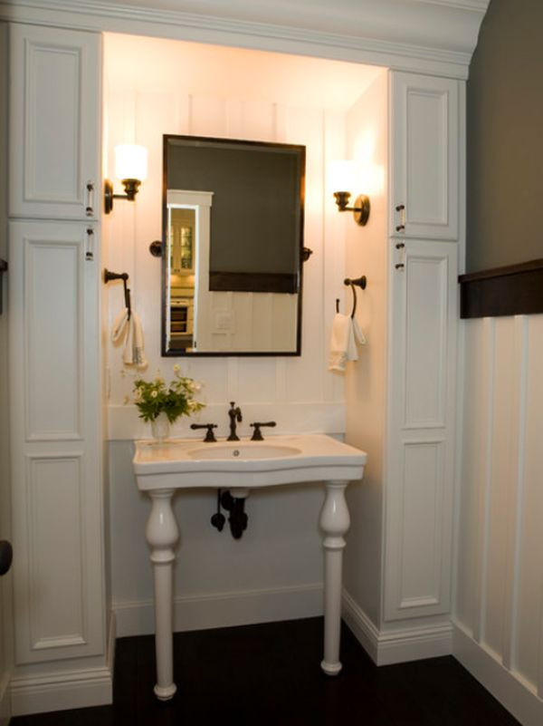 Small Space Bathrooms
 Small bathrooms with clever storage spaces