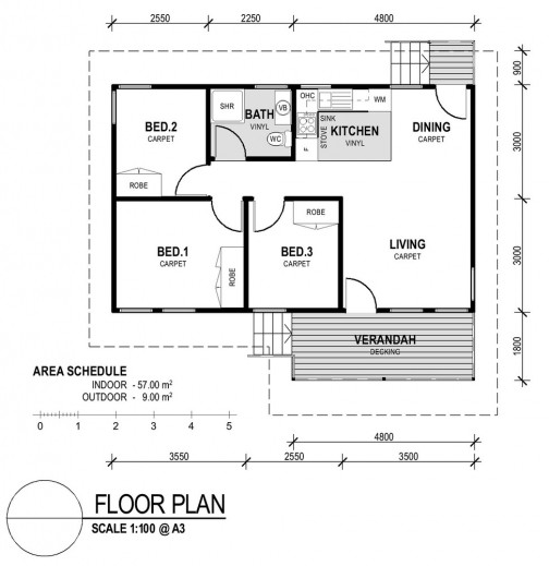 Small Three Bedroom House Plan
 Gorgeous Plans For 3 Bedroom House Small 3 Bedrooms House