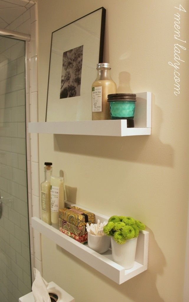 Small White Bathroom Shelf
 DIY Bathroom Shelves To Increase Your Storage Space