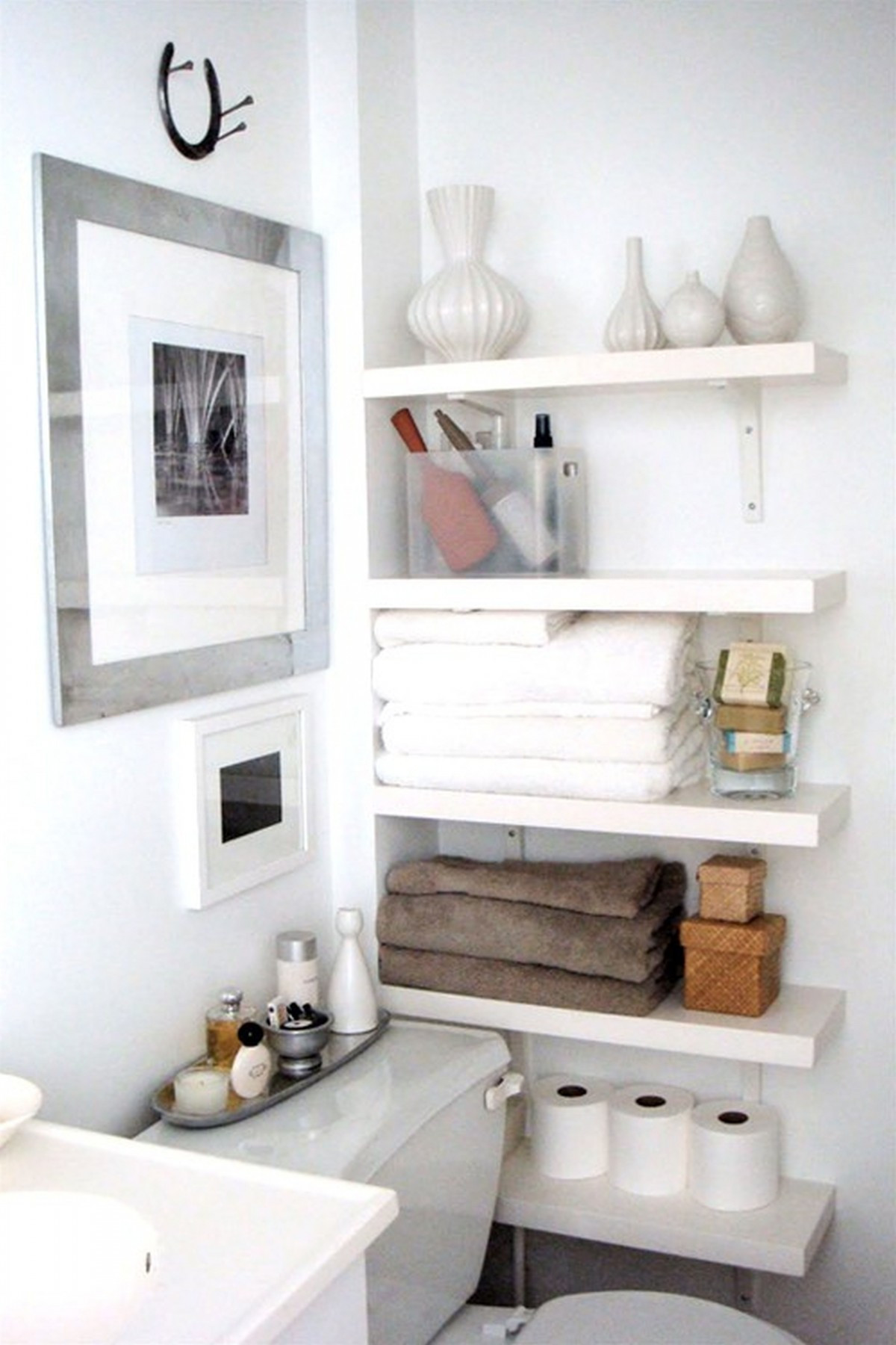 Small White Bathroom Shelf
 Bathroom Shelf Ideas Keeping Your Stuff Inside Traba Homes