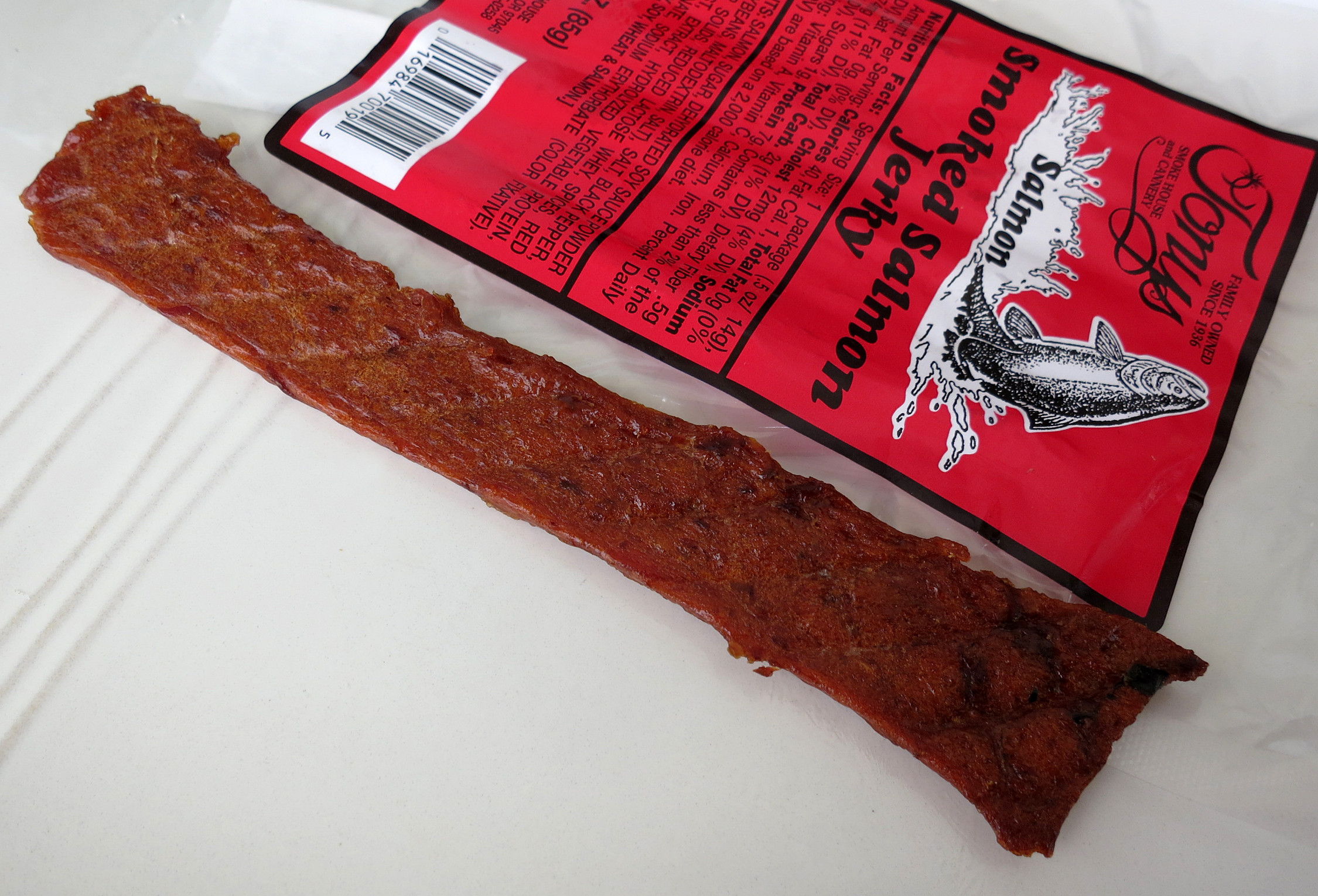 Smoked Salmon Jerky
 Oregon Jerky – Tasty Island
