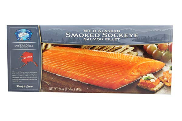Smoked Sockeye Salmon
 salmon sold direct by the producer at Farmers Market line