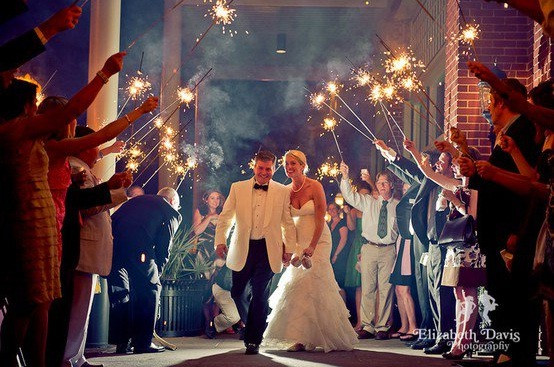 Smokeless Wedding Sparklers
 Sparklers emitting safe & smokeless light